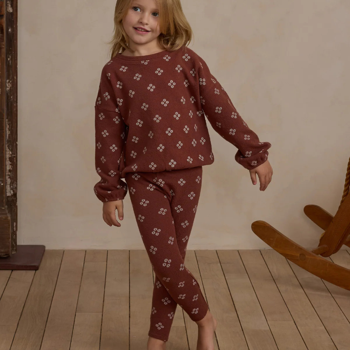 Rylee & Cru Spongey Knit Set, Posy | SpearmintLOVE