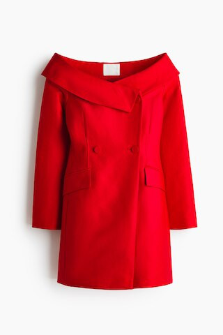H & M - Double-Breasted Jacket Dress - Red | H&M (US + CA)