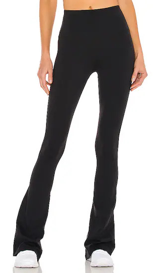 Raquel High Waist 32" Flare Legging in Black | Revolve Clothing (Global)