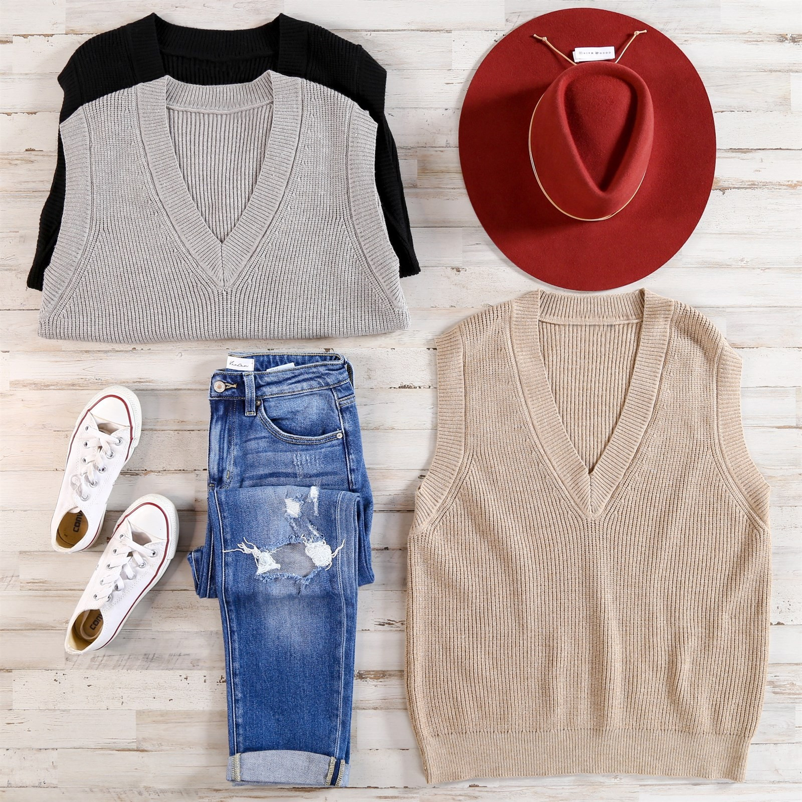 Oversized V-Neck Sweater | Jane