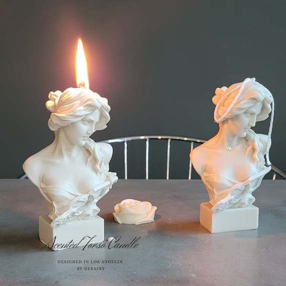 Big /Scented goddess Candle/ Sculpture Candle/Torso Candle/ Figure Candle/Decorative Candle/Home ... | Etsy (US)