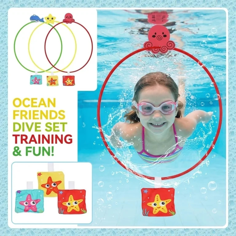 Pool Toys Diving Rings - 1PCS Swim Thru Rings Pool Game Diving Toys with Dive Ring Fun Water Swim... | Walmart (US)