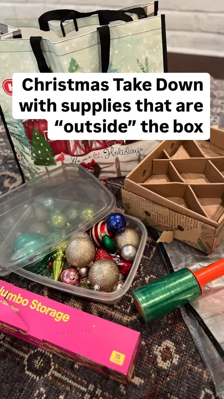 Taking down your Christmas decor can be laborious and daunting. Now is the time to grab a big bag for your donations and holiday decor you no longer want to keep. **Take the extra time to do this step and you will have less boxes in the attic and a fresh spade for next year. 

You don’t have to break the bank to accomplish this fete. A few household items that always come in handy are clear, Ziploc bags, Tupperware, reusable grocery sacks, (donations), shoe boxes and more. 
This year my favorite aunt gifted me 🍐🍐🍐@harryanddavid , and the box is absolutely perfect for storing ornaments 🎄🎄
.
.

#savannahorganizer 
#houseofvon  #savannah #professionalorganizer #declutter #professionalorganizing  #closetgoals #ltkcreator 
#organization #organizedlife 

#LTKSeasonal #LTKFamily #LTKHome