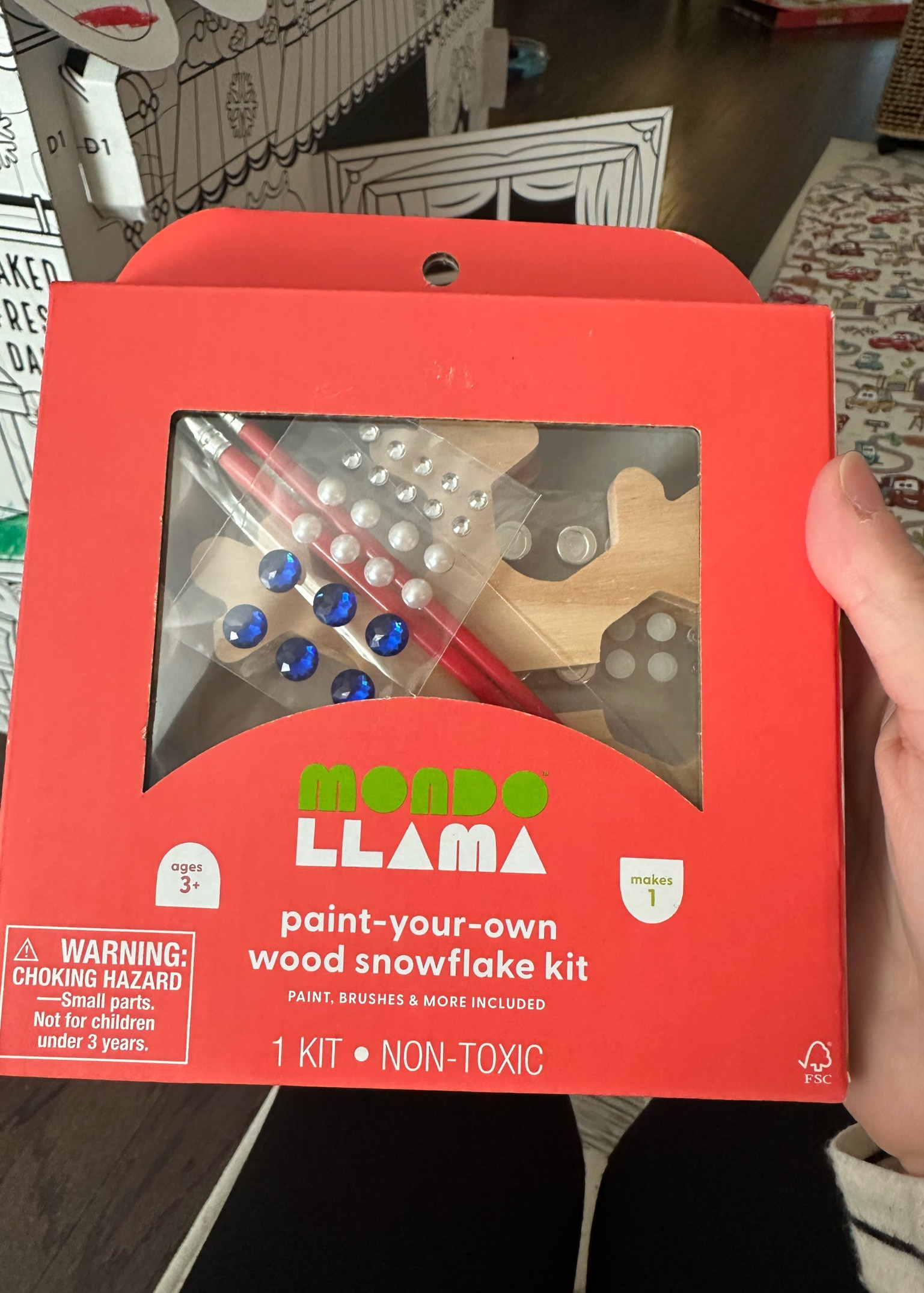 Christmas craft. My 3 year old had a blast with this! Only $5 and included everything you need. ❄️ 

#LTKkids #LTKSeasonal #LTKfamily