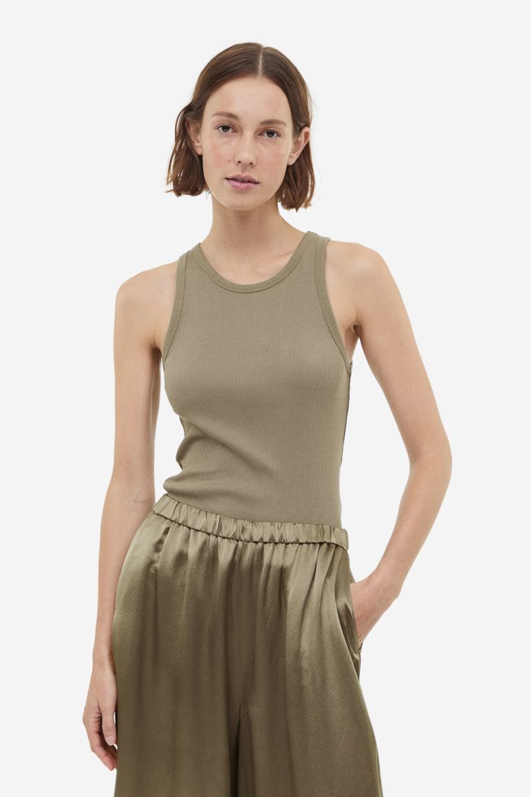 Silk-blend vest top | H&M (UK, MY, IN, SG, PH, TW, HK)