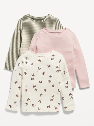 3-Pack Unisex Long-Sleeve Thermal-Knit T-Shirt for Toddler | Old Navy (US)