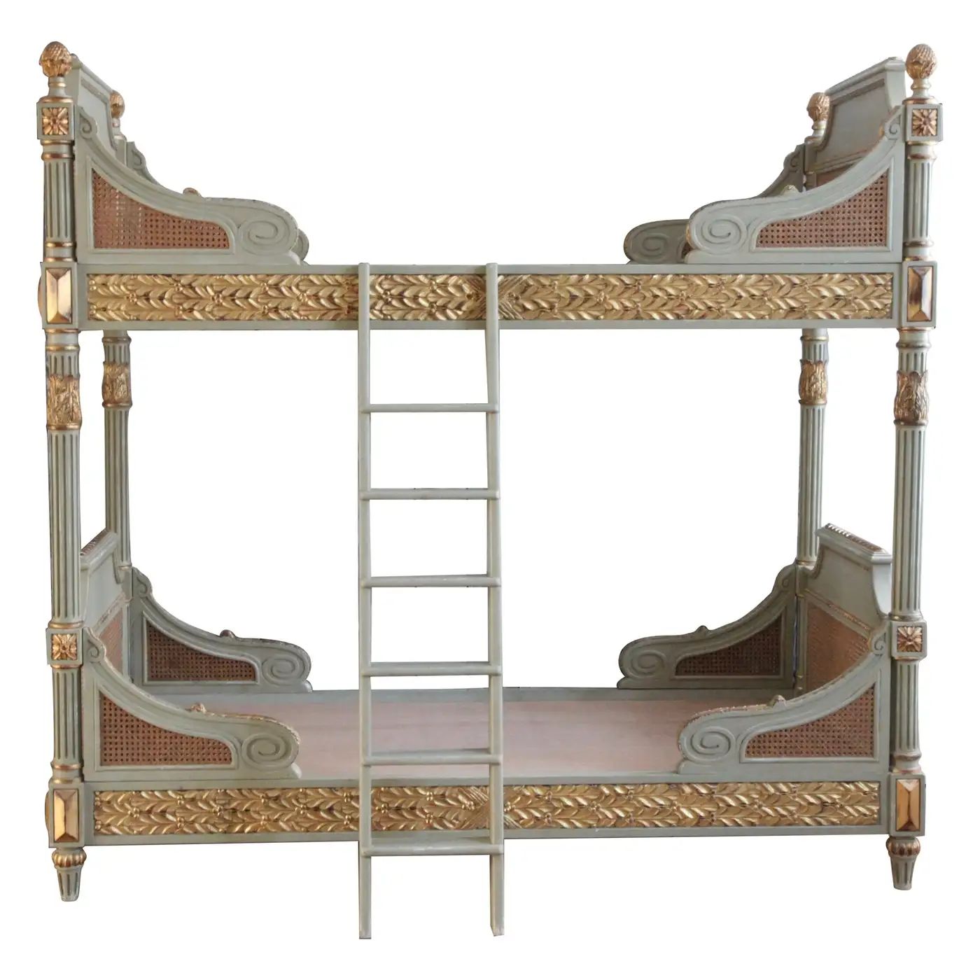 Louis XVI Style Bunk Beds/Matching Pair of Single Beds Made by La Maison London | 1stDibs
