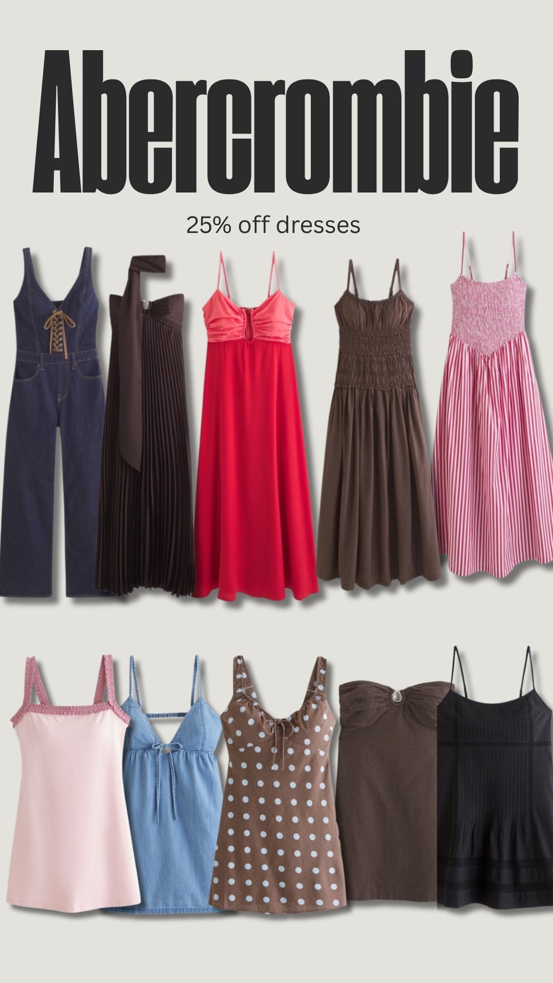25% off Abercrombie dresses 

#LTKSpringSale #LTKSeasonal #LTKootd