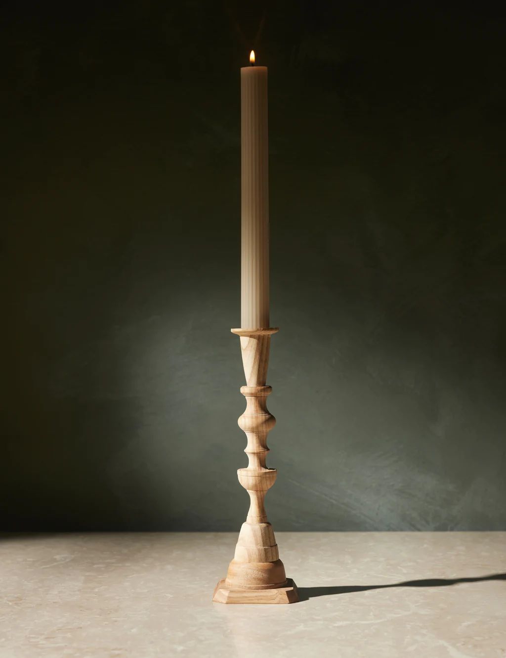 Wooden Georgian Candlesticks | Lulu and Georgia 