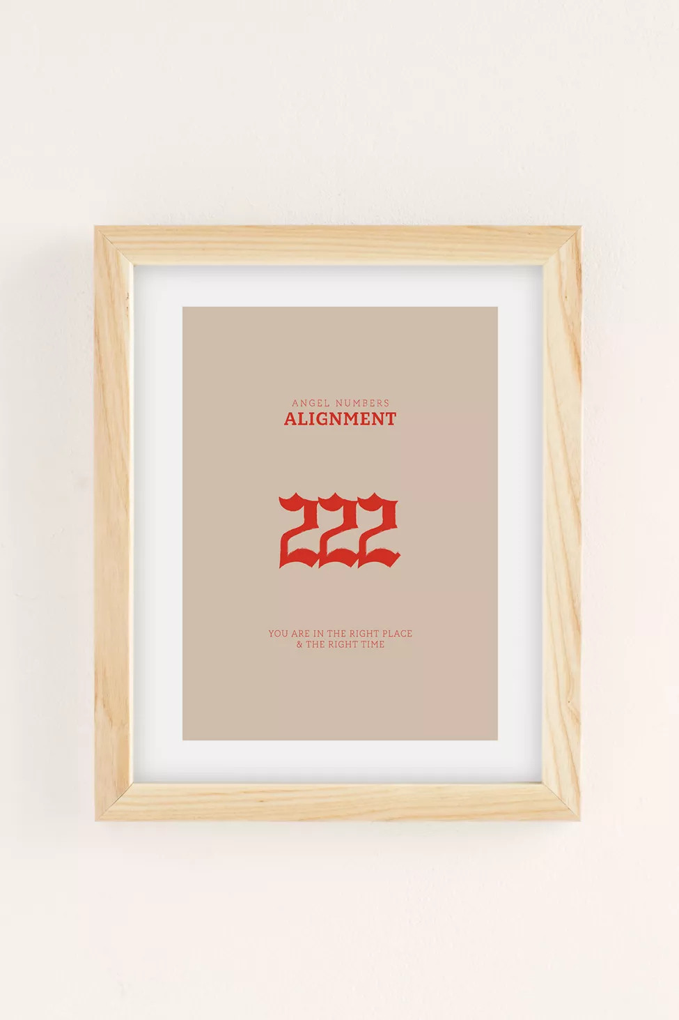 NataliaDesignsbyNK Angel Number 222 Art Print | Urban Outfitters (US and RoW)
