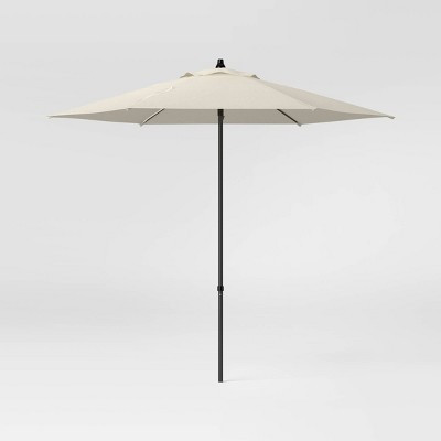 7.5' Round Outdoor Patio Market Umbrella Tan - Room Essentials™ | Target
