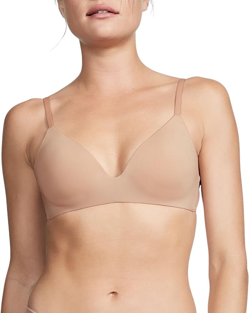 Victoria's Secret Lightly Lined Wireless T Shirt Bra, Adjustable Straps, Bras for Women, Beige (3... | Amazon (US)