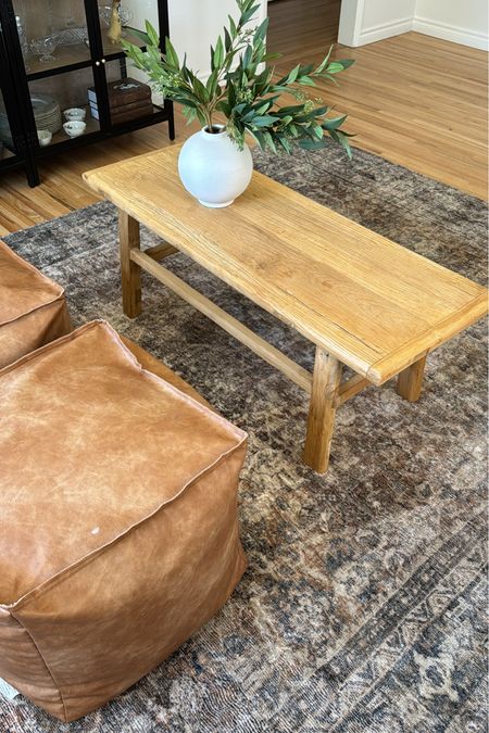 Coffee table, poufs, rug, coffee table decor. 

#LTKhome