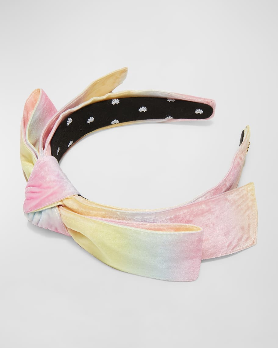 Lele Sadoughi Shirley Velvet Bow Headband | Neiman Marcus