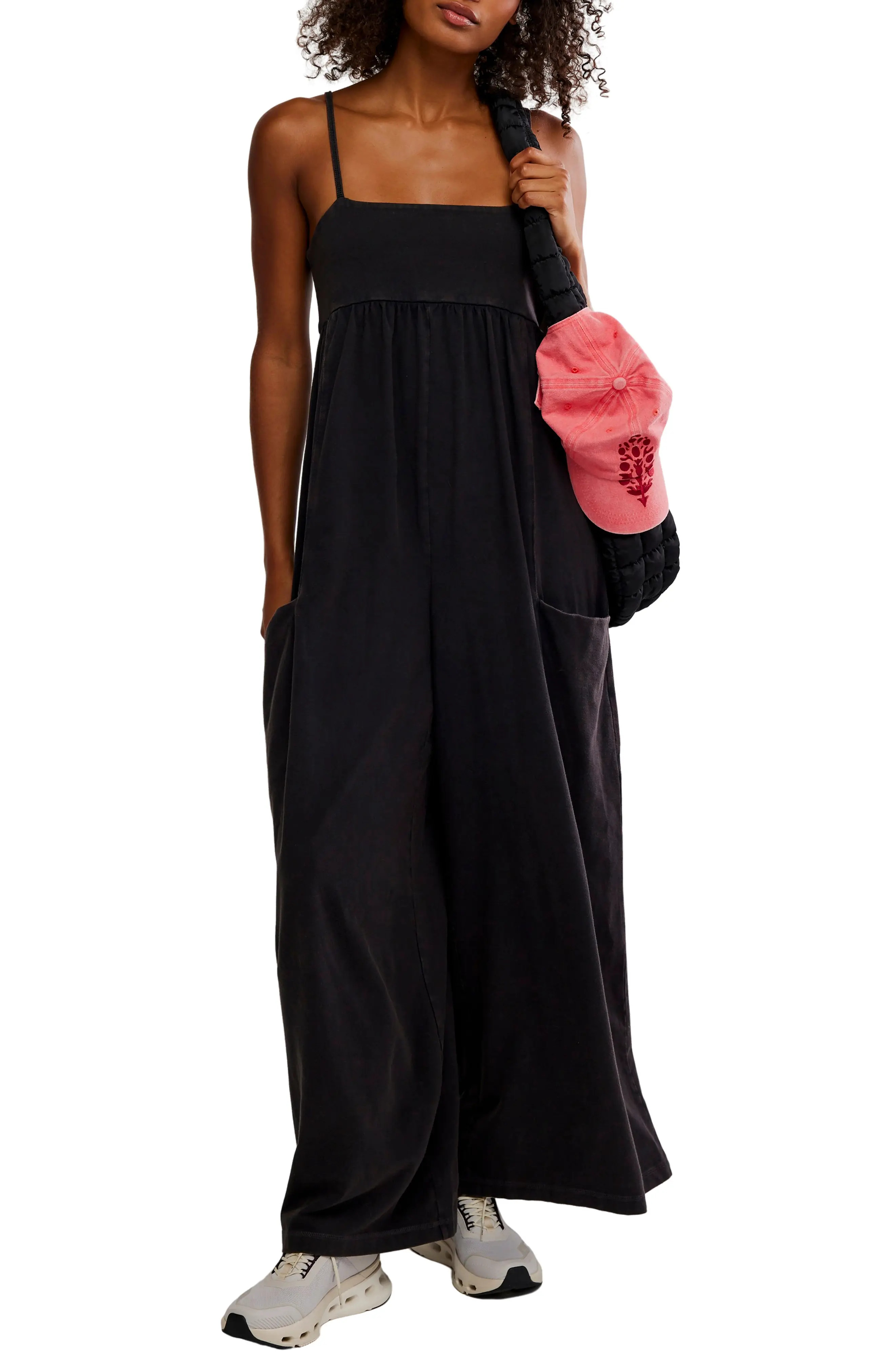 Free People FP Movement Hot Shot Strappy Stretch Cotton Jumpsuit (Women) | Nordstrom | Nordstrom
