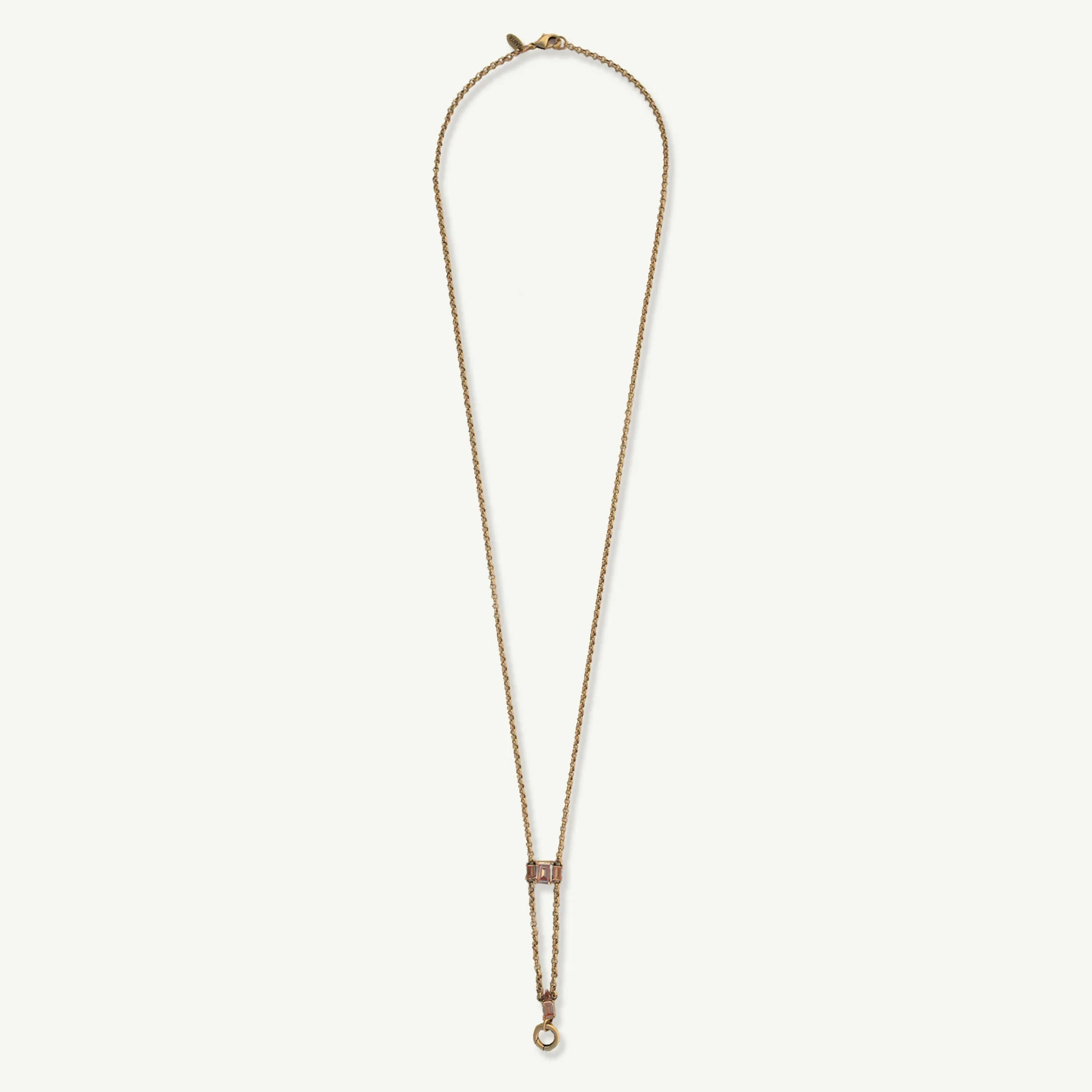 Augusta Pendant Necklace Antique Gold | Rahya Jewelry Design