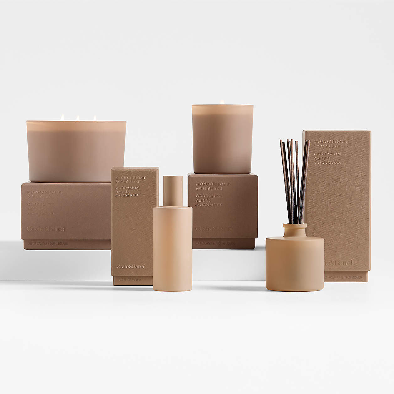 Monochrome No. 03 Evergreen 1-Wick Scented Candle - Eucalyptus, Balsam and Winterberry + Reviews ... | Crate & Barrel