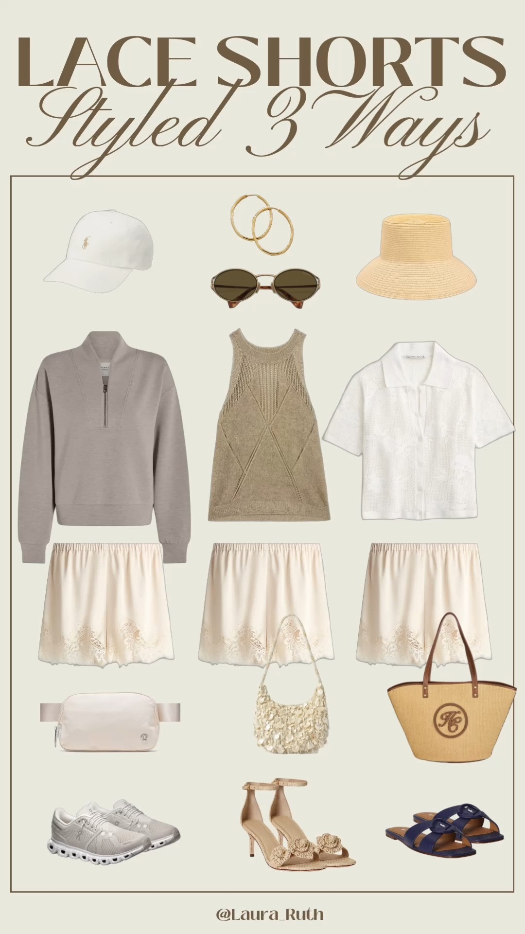 3 easy ways to style the H&M Lace Shorts 🤍
Your go-to outfits for an effortless summer look. Lace shorts are the must-have piece this season and can be dressed up or down for everything from casual days to vacation nights. ☀️✨

#LTKuk #LTKsummer #LTKstyletip