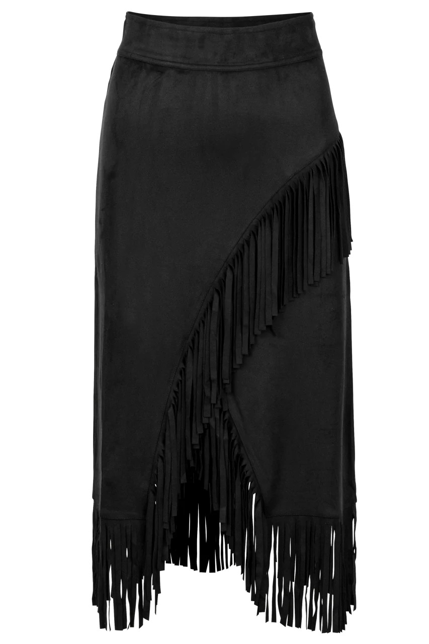 W.A.Y. Western Fringe Wrap Skirt | Pinto Ranch | Pinto Ranch