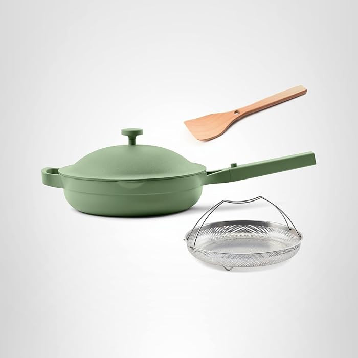 Our Place Always Pan 2.0-10.5” (2.6 Qt) Nonstick, Toxin-Free Ceramic Cookware | Patented 10-in-... | Amazon (US)