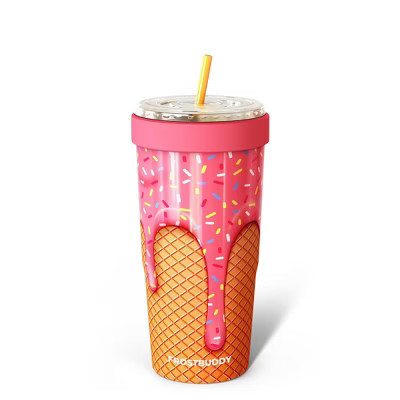 Frost Buddy ToGo Buddy 30oz Stainless Steel Vacuum Insulated Tumbler – Iced Coffee Sleeve, Travel Mug for Hot & Cold Drinks (Ice Cream) | Target