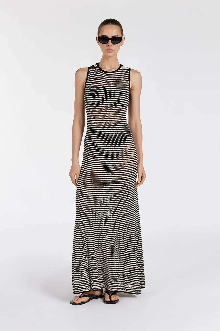 NATE BLACK SLEEVELESS MAXI DRESS | DISSH