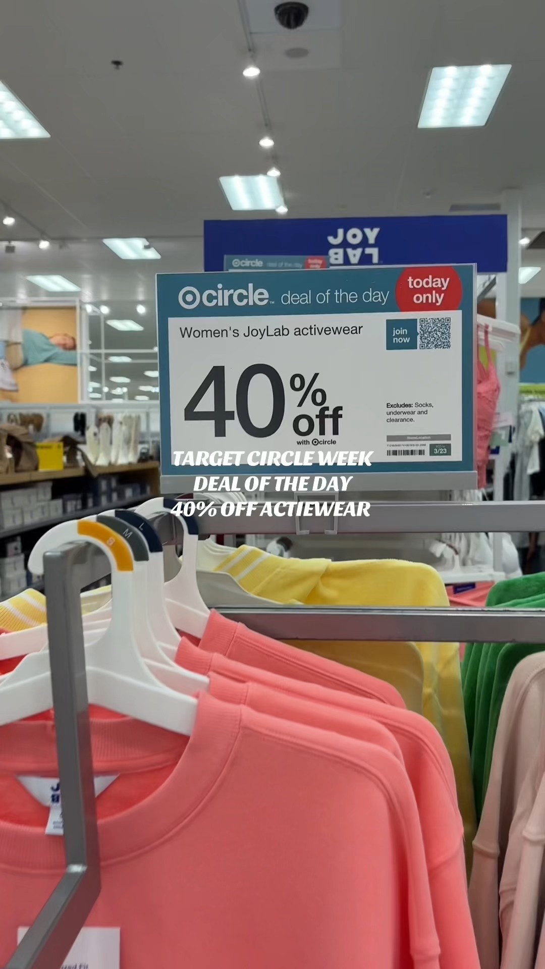 40% off activewear at target! 