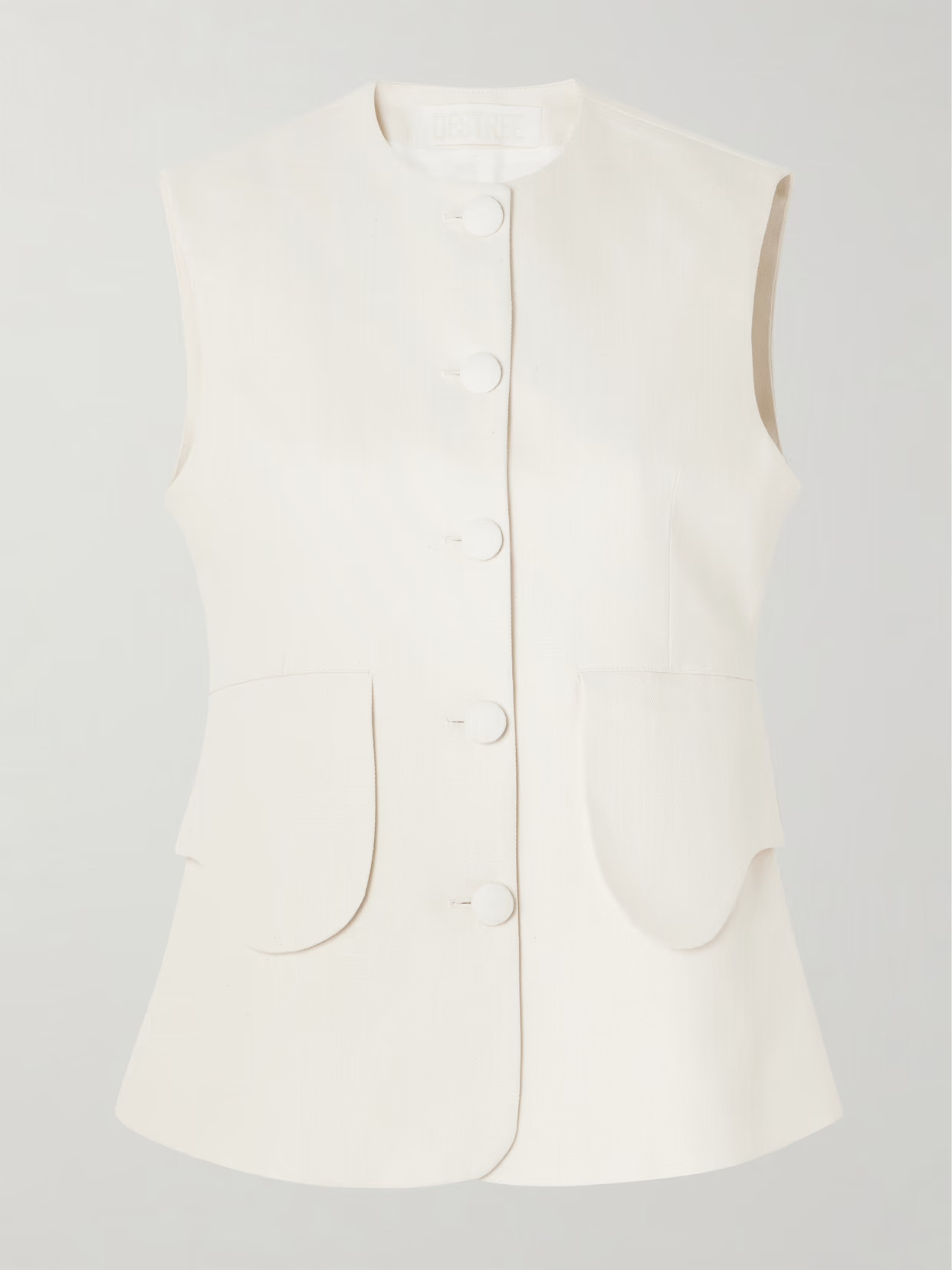 DESTREE - Marianne Denim Vest - Neutrals | NET-A-PORTER (US)