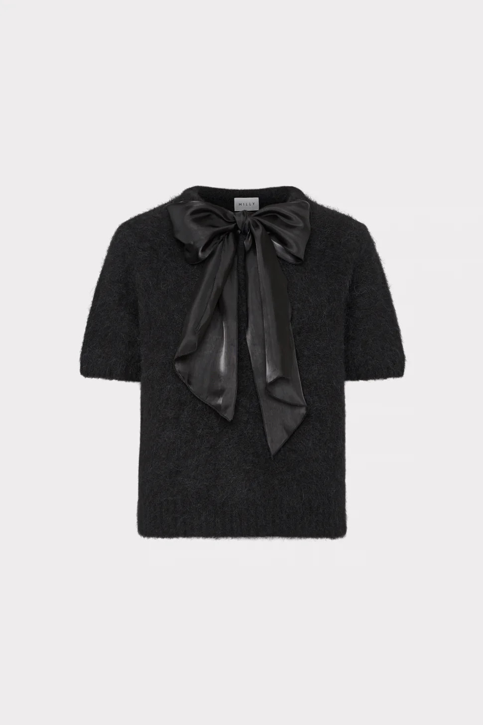 Bow Short Sleeve Sweater | MILLY