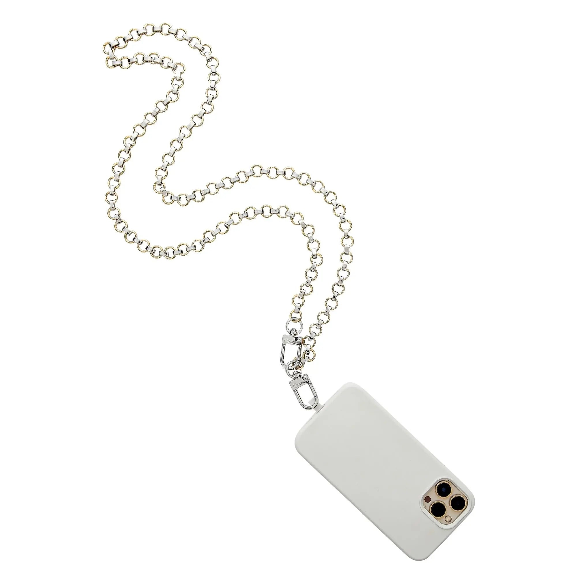Phone Crossbody with Mixed Metal Chain - Hands-Free Phone Chain | Oventure