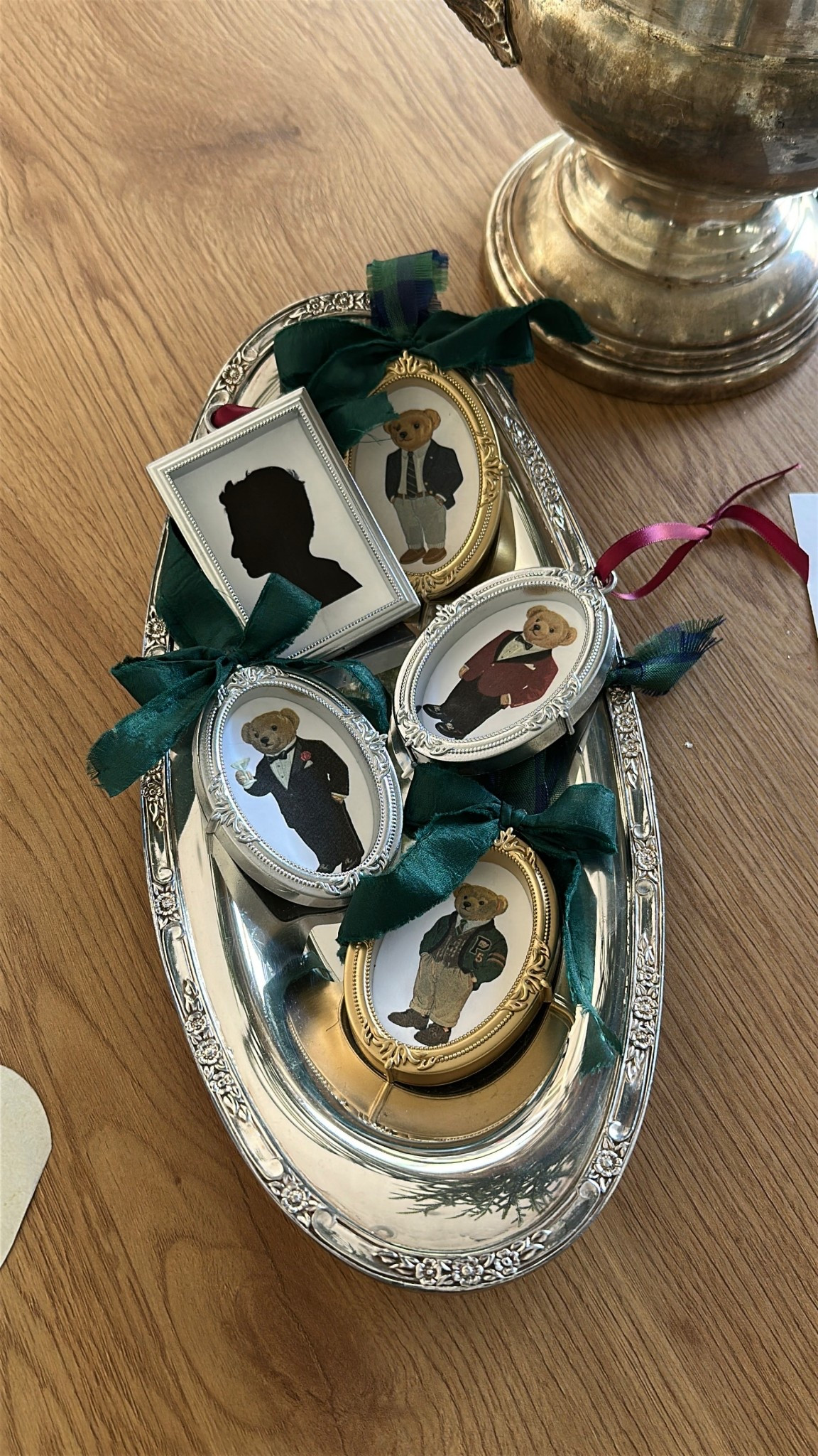 DIY Polo bear and silhouette Christmas ornaments using dollar section ornaments 

#LTKKids #LTKHoliday #LTKSeasonal