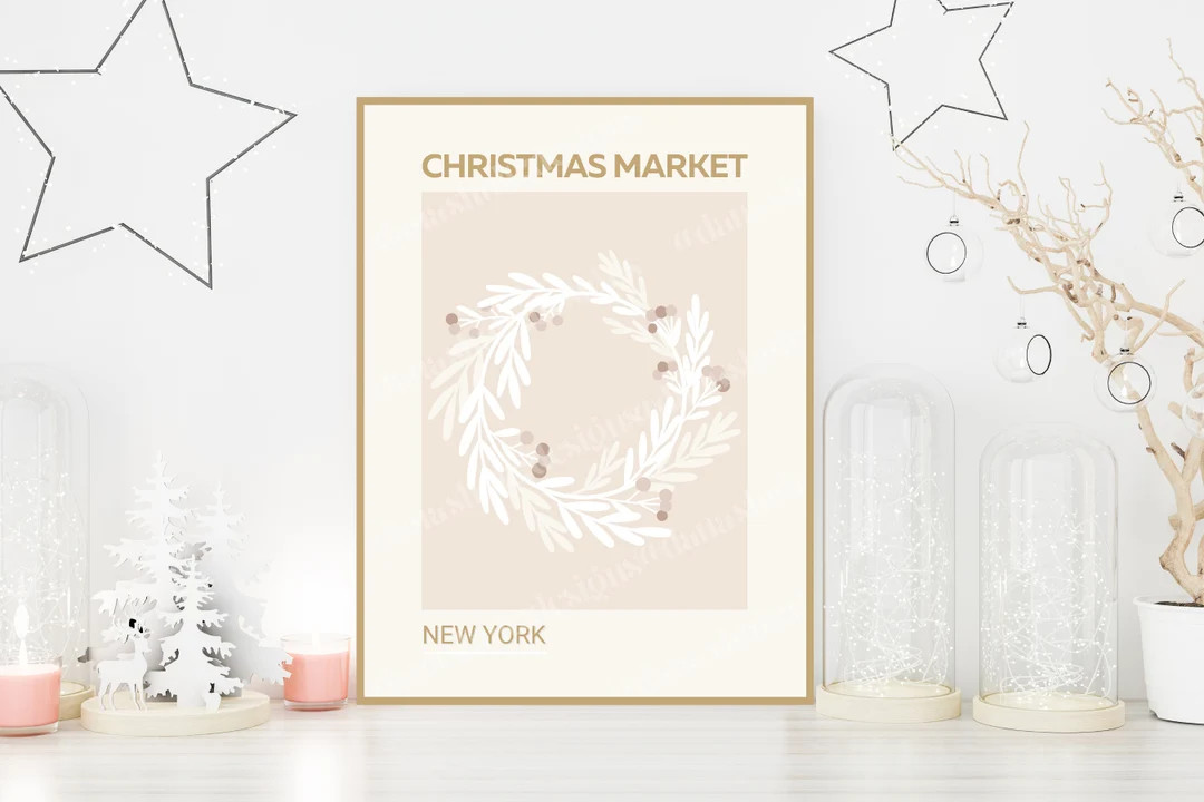 Christmas Print : New York  DIGITAL DOWNLOAD - Etsy | Etsy (US)