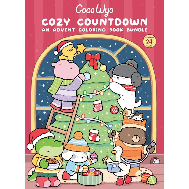 Cozy Countdown: An Advent Coloring Book Bundle (Hardcover) | Walmart (US)