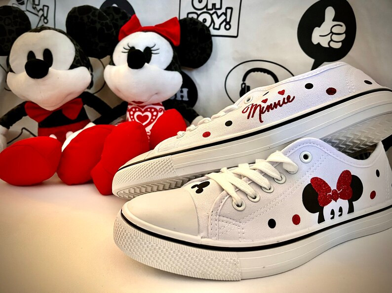 Mickey & Minnie Mouse Peek-a-boo Signature Shoes for Women | Etsy | Etsy (US)