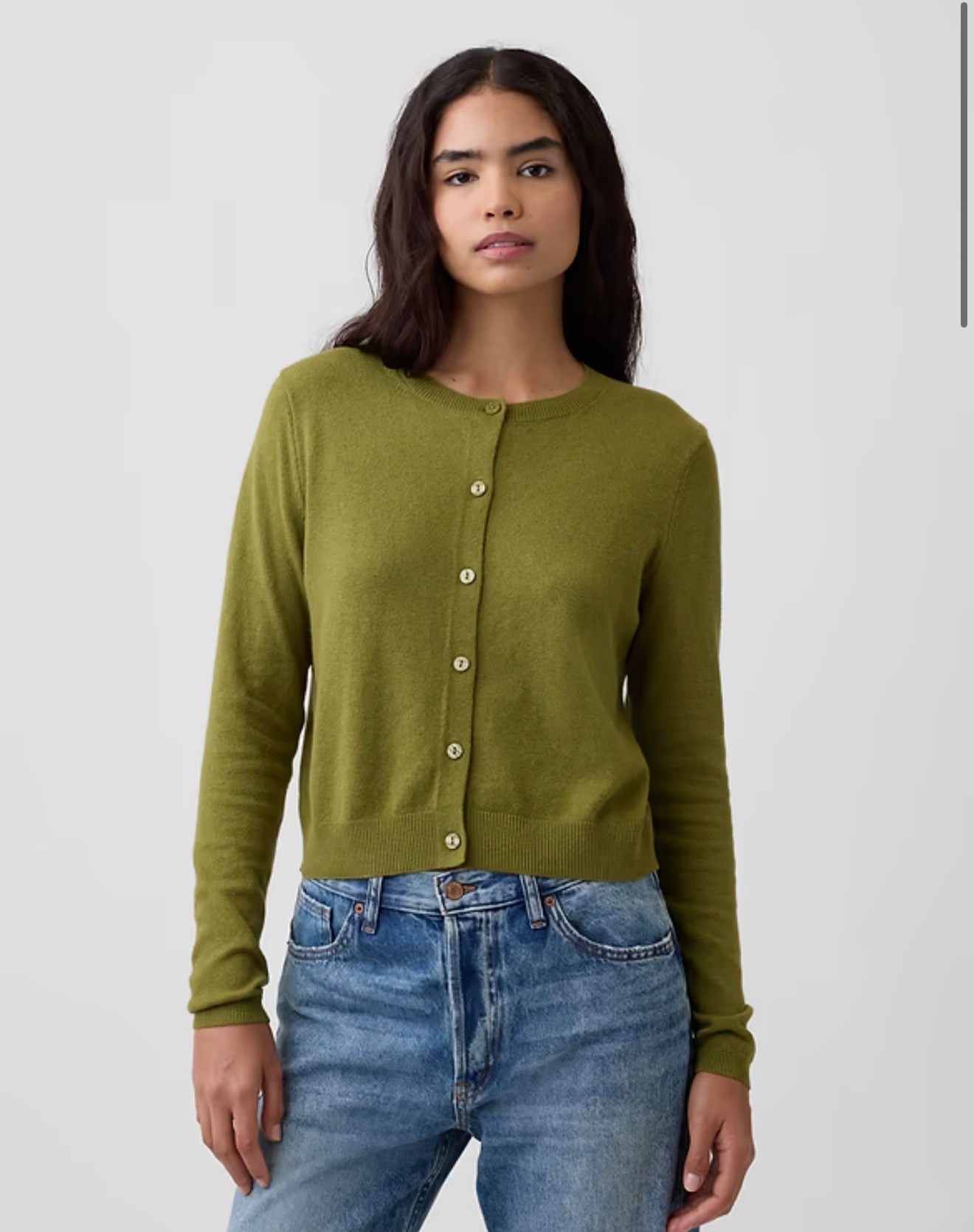 Moss green cardigan!

#LTKgrwm #LTKootd #LTKMidsize