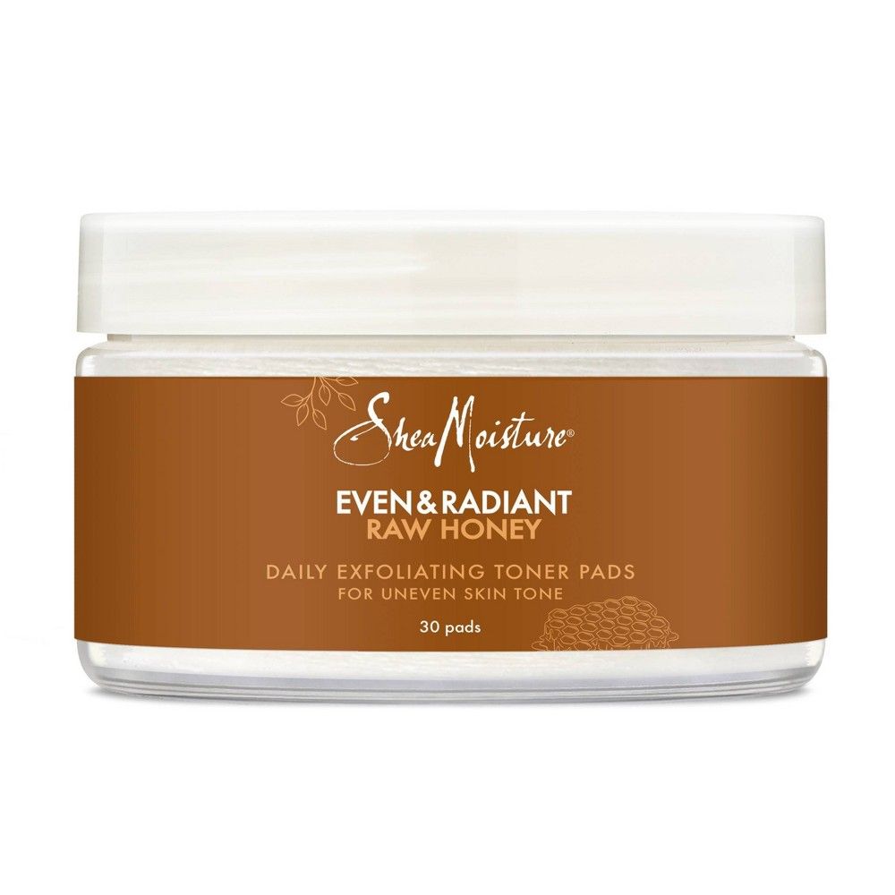 SheaMoisture Even & Radiant Raw Honey Daily Exfoliating Toner Pads - 30ct | Target