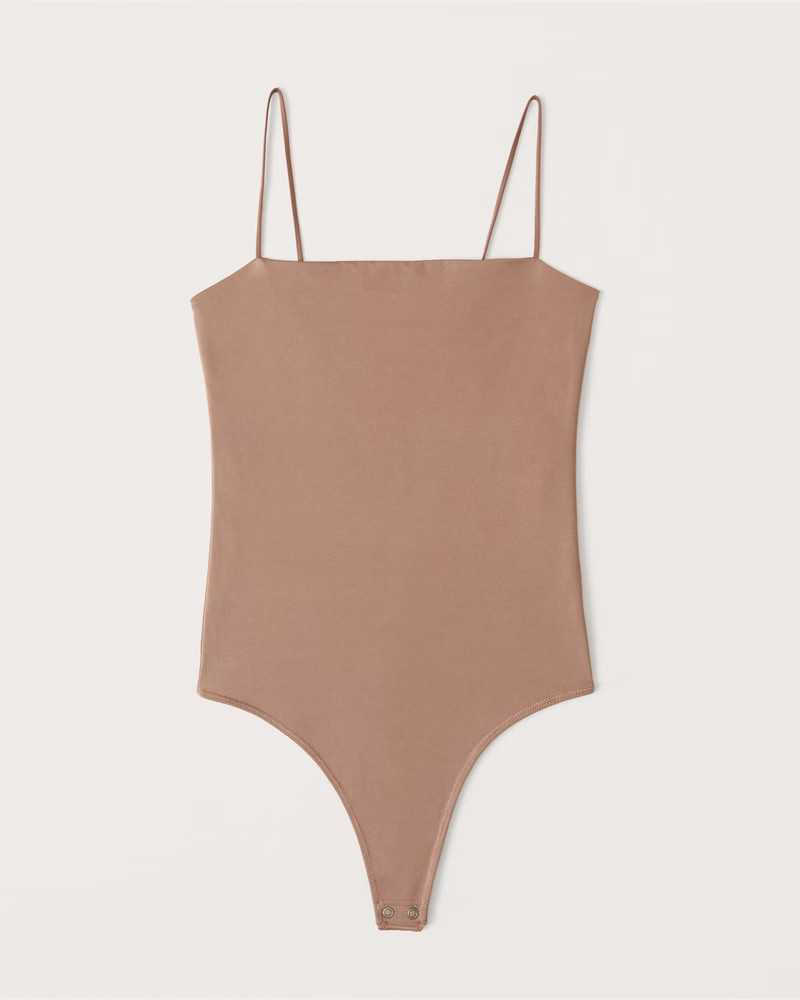 Seamless Satin Cami Bodysuit | Abercrombie & Fitch (US)