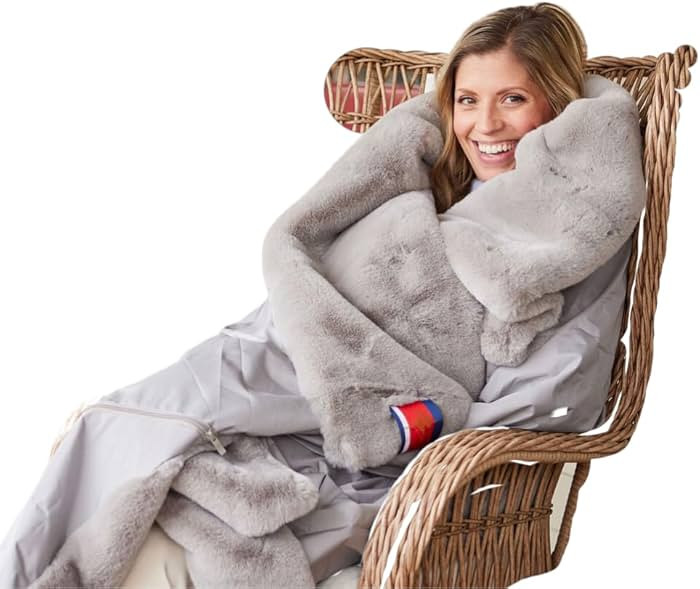 Pretty Rugged Faux Fur Luxe Customizable Original Blanket, Waterproof and Reversible, Machine Was... | Amazon (US)