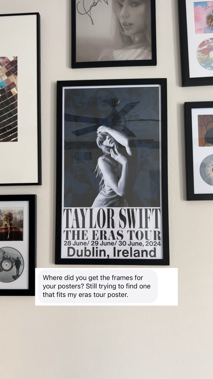 My Taylor Swift wall finally came together! All the frames are from Amazon, linked below! The actual inserts were all from Taylor’s website! 

#LTKFindsUnder50