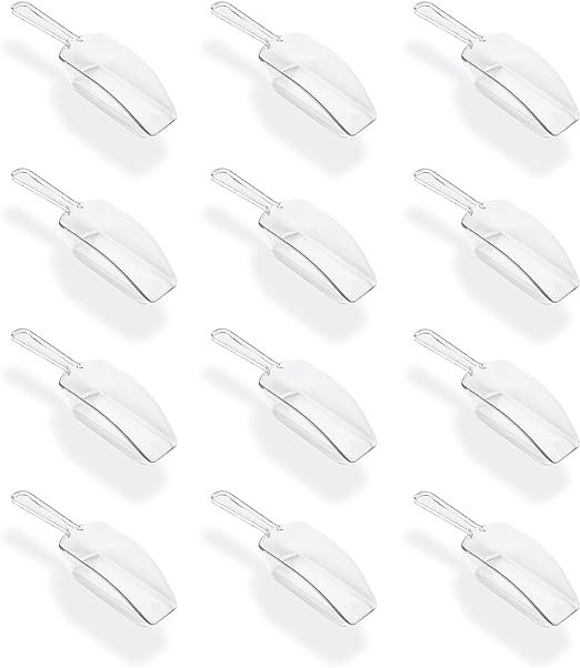 Super Z Outlet 5.5" Mini Acrylic Plastic Kitchen Scoops for Weddings, Candy Dessert Buffet, Ice C... | Amazon (US)
