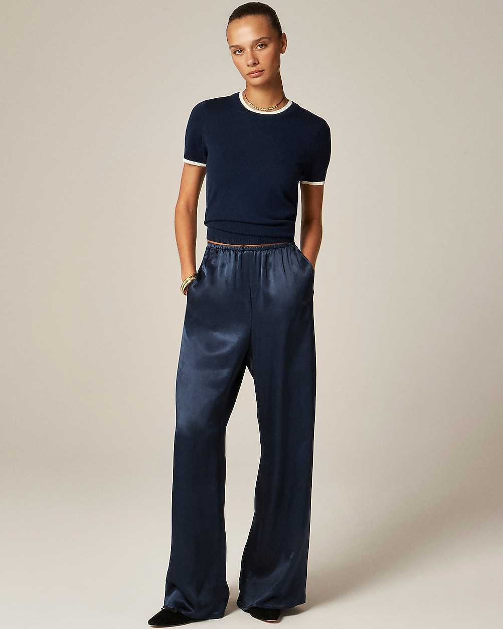Cosmo pant in luster charmeuse | J. Crew US