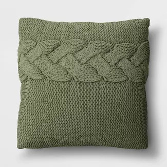 Cable Knit Throw Pillow - Threshold™ | Target