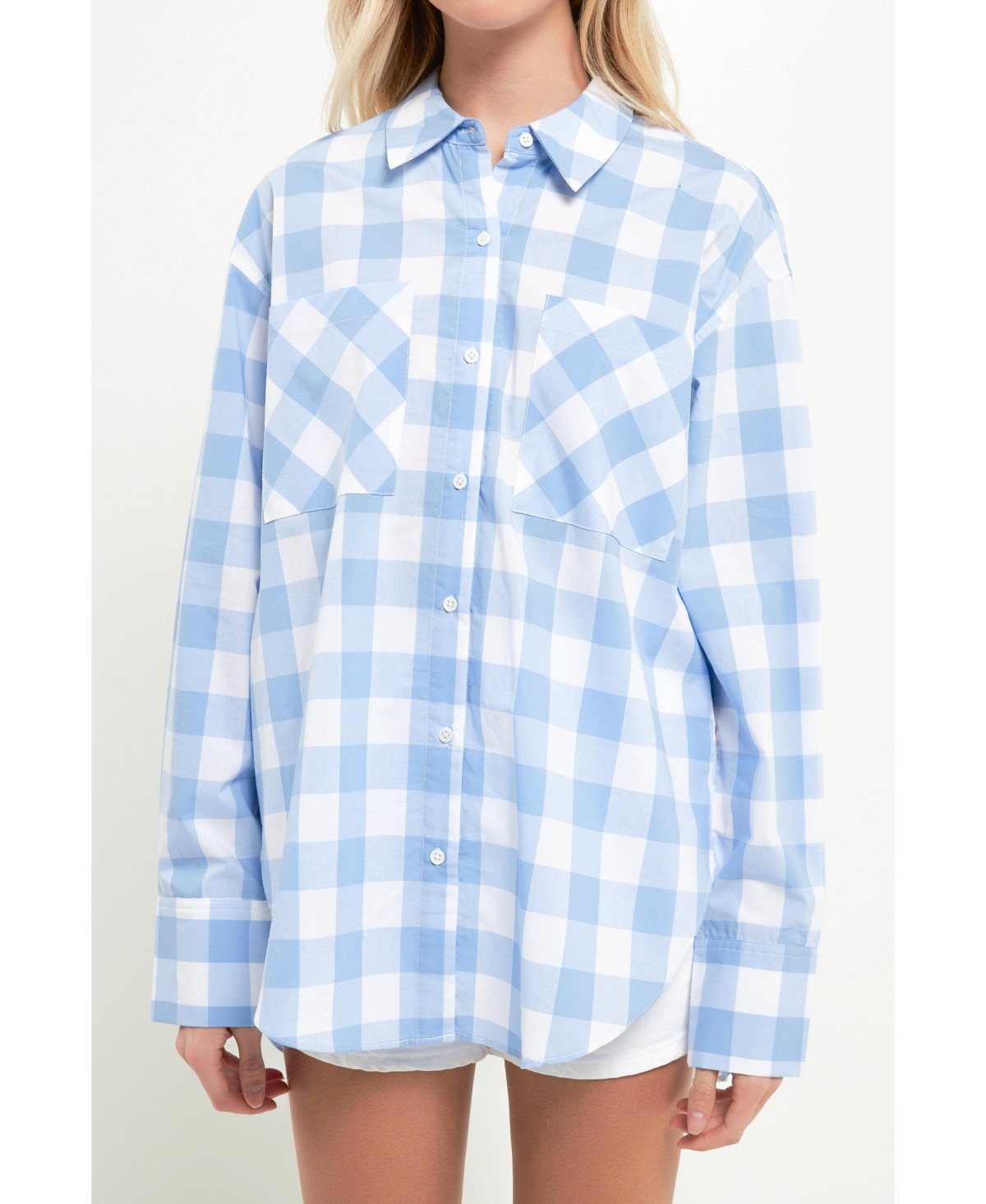 Women's Gingham Checked Shirts | Macys (US)