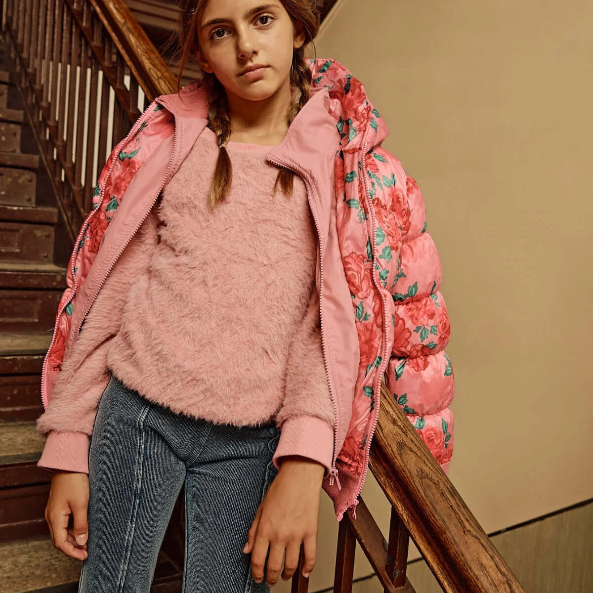 Girls Pink Floral Winter Jacket | Appaman | Appaman Children's Clothing
