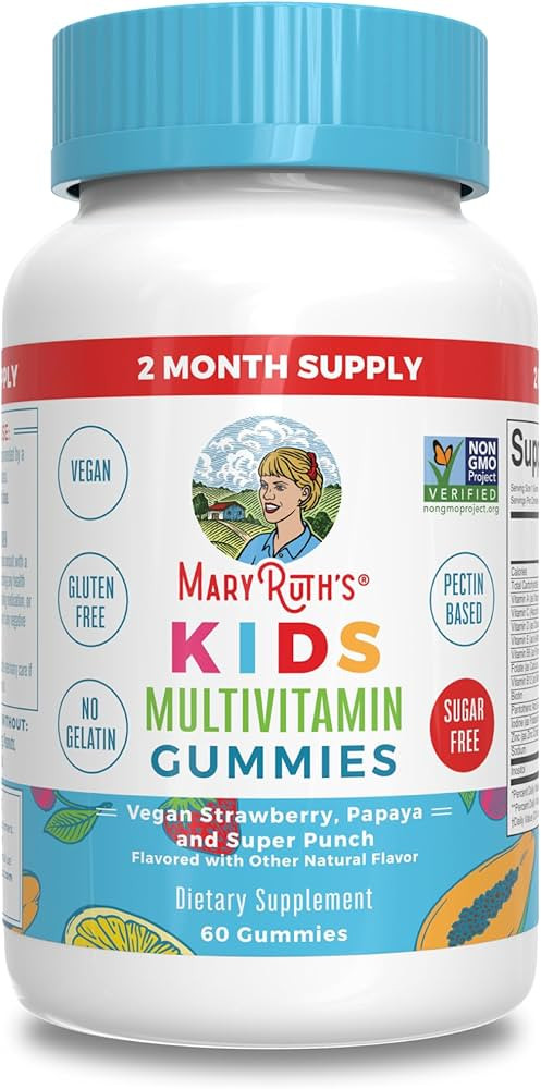 MaryRuth Organics Kids Vitamins | Sugar Free | 2 Month Supply | Kids Multivitamin Gummies for Age... | Amazon (US)
