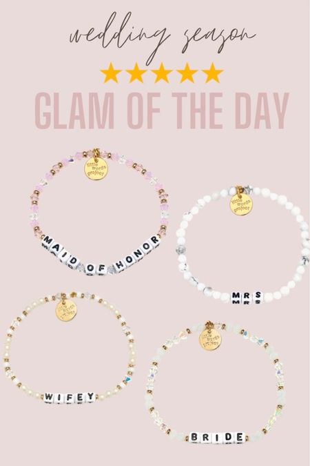 Save 15% off with code: GRACEFUL15 
Little Words Project bracelets are my FAVORITES. I wear them daily! I wear size S/M. So excited they came out with wedding bracelets! 



#LTKparties #LTKstyletip #LTKwedding