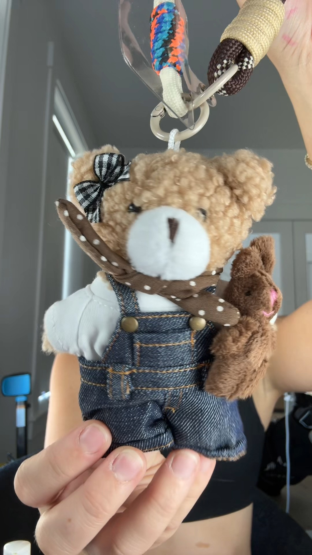 Teddy Huggy 5.9 In Clip-On Plush Fabric Camera Teddy Bear Keychain with Denim Overalls

Note: Alternative product tag 

 #LTKootd #LTKTravel