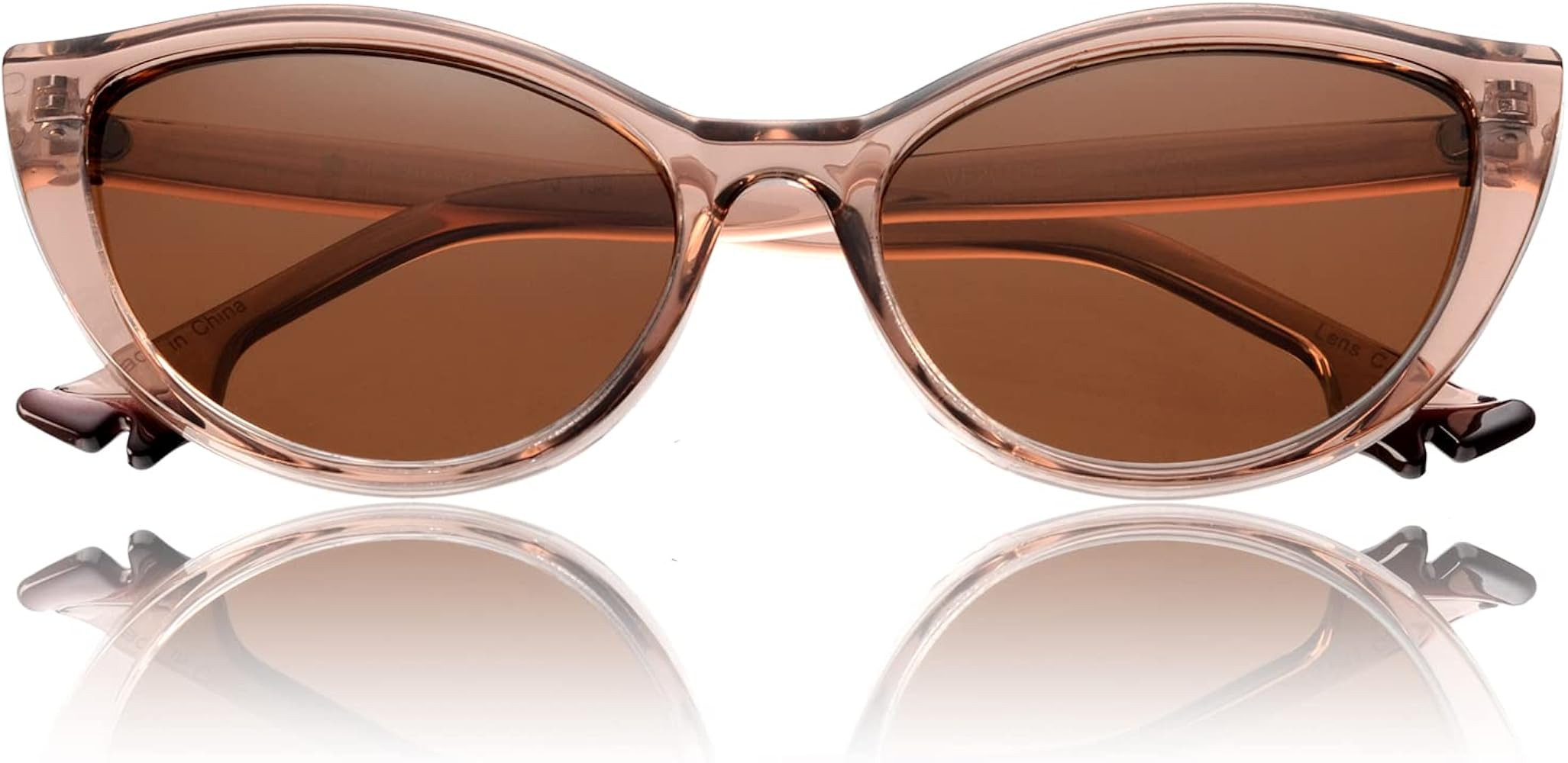 VIVIENFANG Retro Polarized Cat Eye Sunglasses for Women,Trendy Vintage Y2K Slim Sun Glasses UV pr... | Amazon (UK)