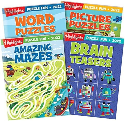 Highlights Puzzle Fun Collection 2022 4-Book Set | Amazon (US)