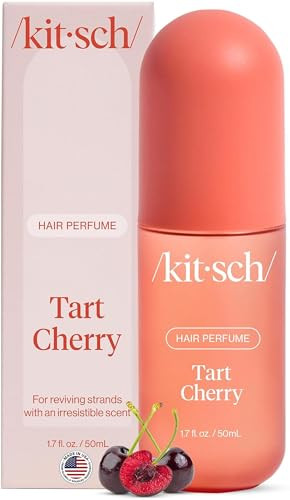 Kitsch Hair Perfume for Women - Tart Cherry | Clean, Deodorizing & Patented Odor-Eliminating Technology Hair Spray & Body Mist - Freshen Hair, Body & Pillows - Tart Black Cherries Scent - 50mL | Amazon (US)